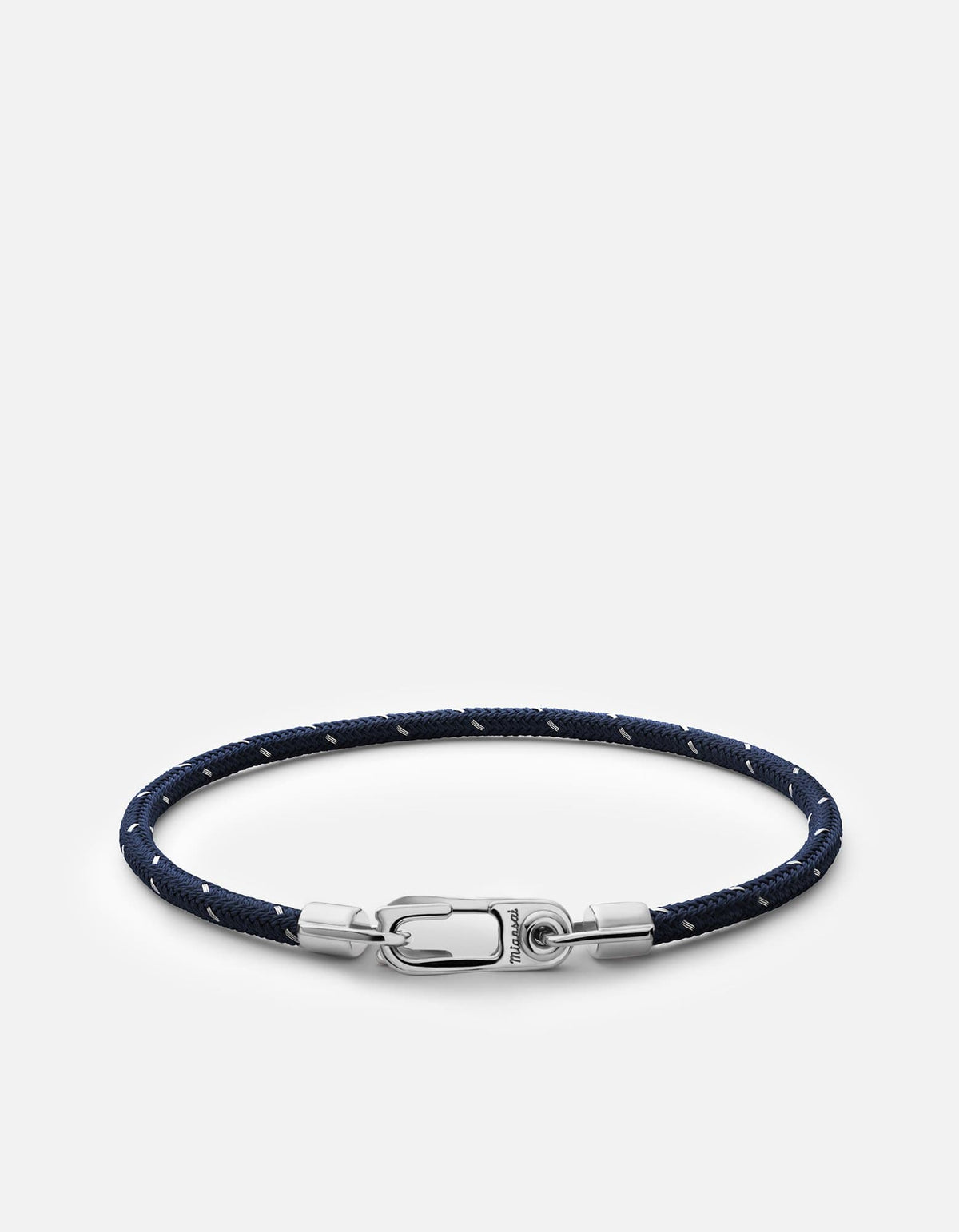 Annex Rope Bracelet, Sterling Silver / Navy