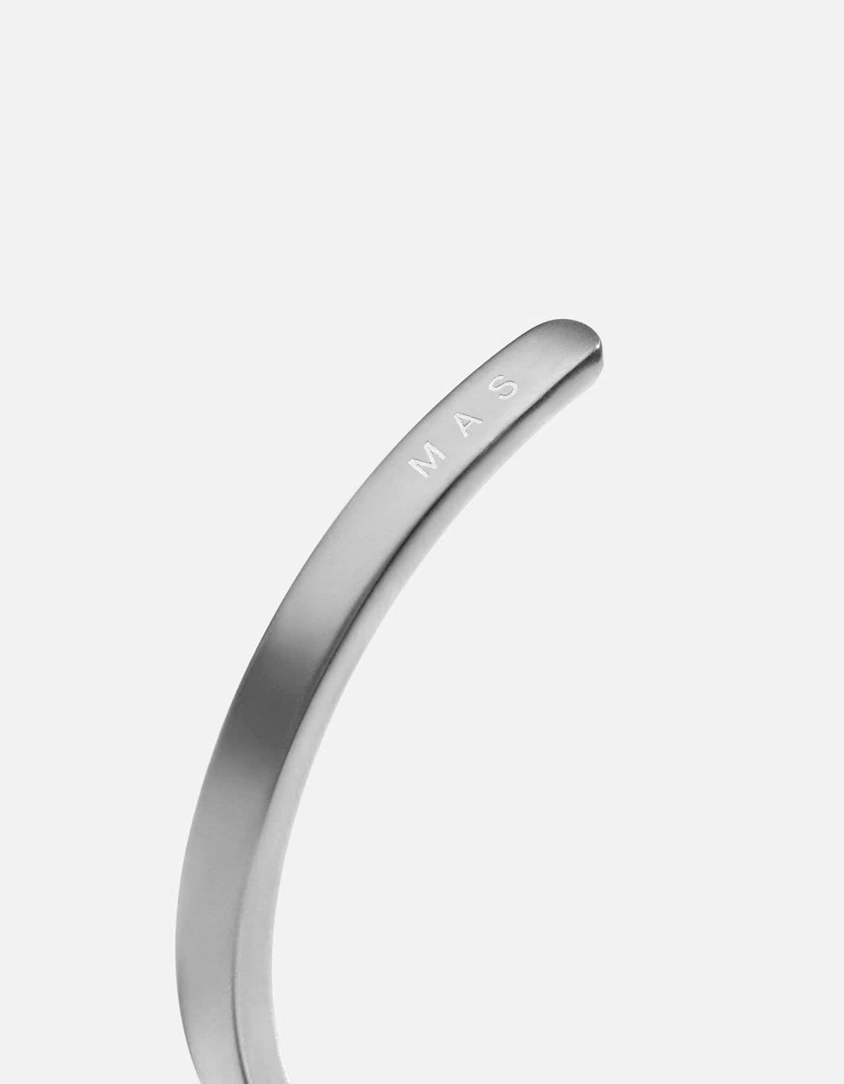 Singular Cuff Bracelet, Matte Silver