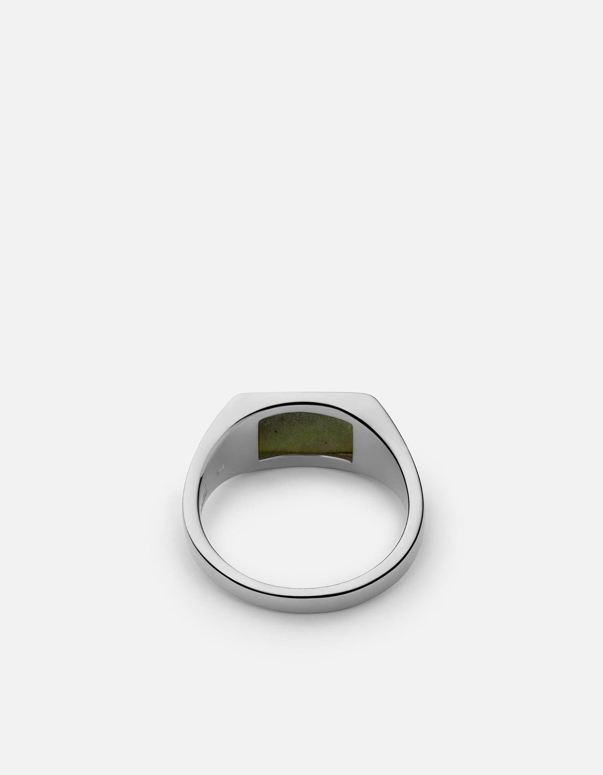 Lennox Jasper Signet Ring, Sterling Silver