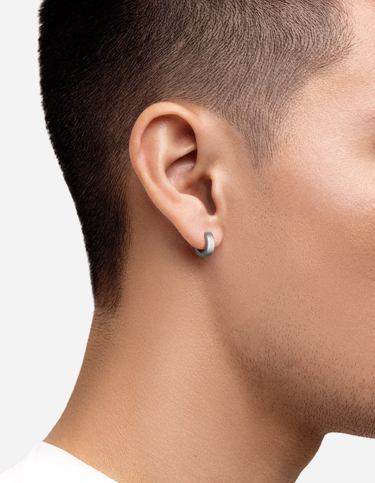 4mm Huggie Earring, Sterling Silver