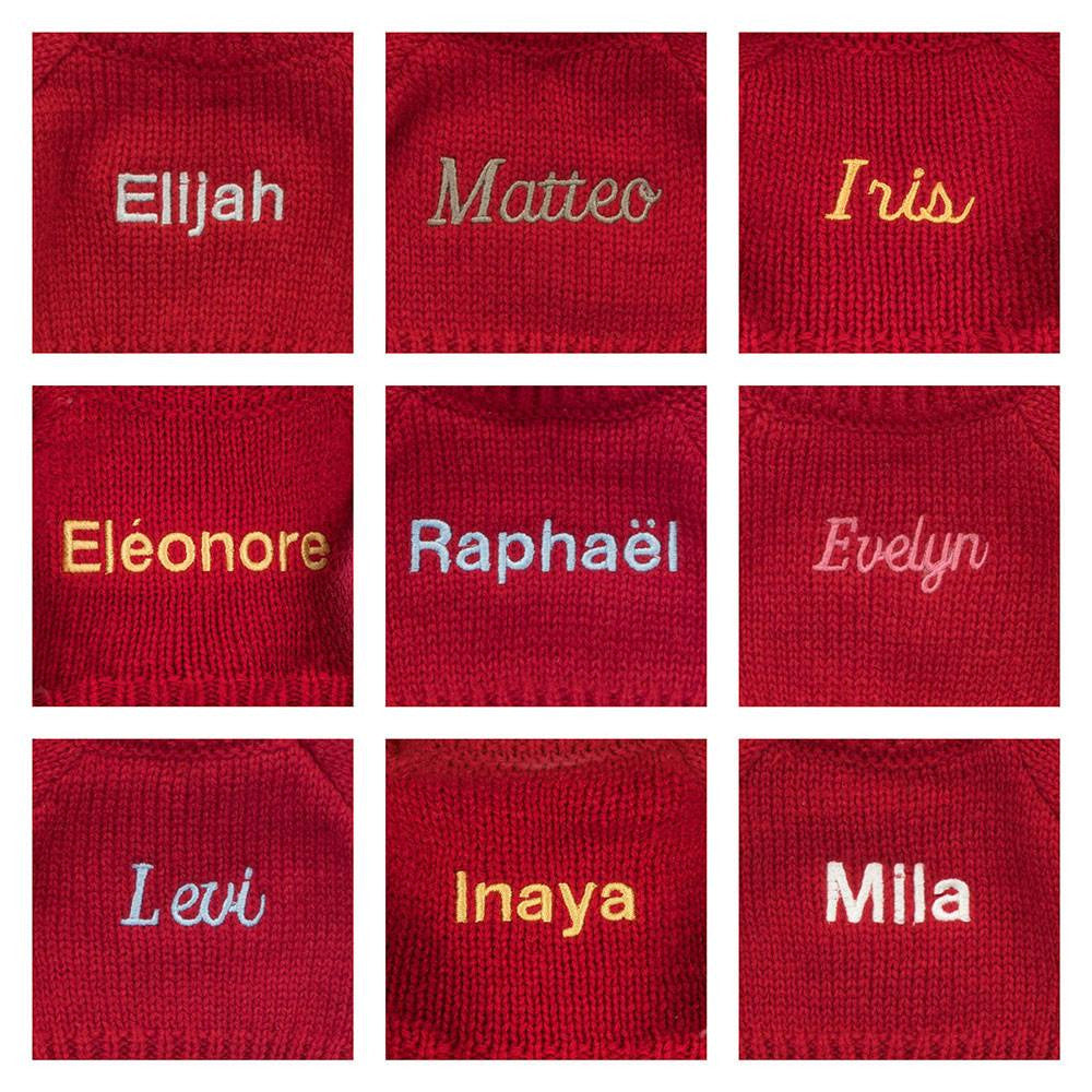 Bashful Luxe Bunny Willow with Personalised Red Jumper