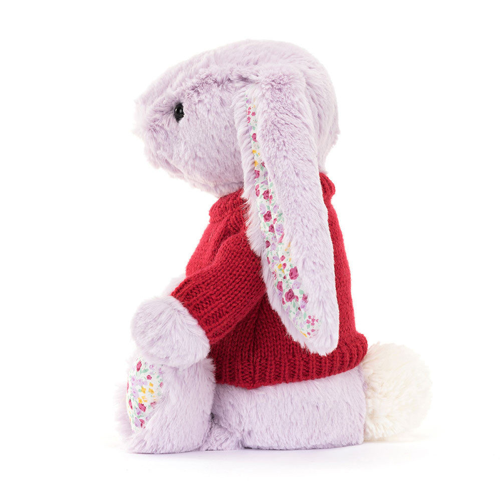 Blossom Jasmine Bunny with Personalised Red Jumper