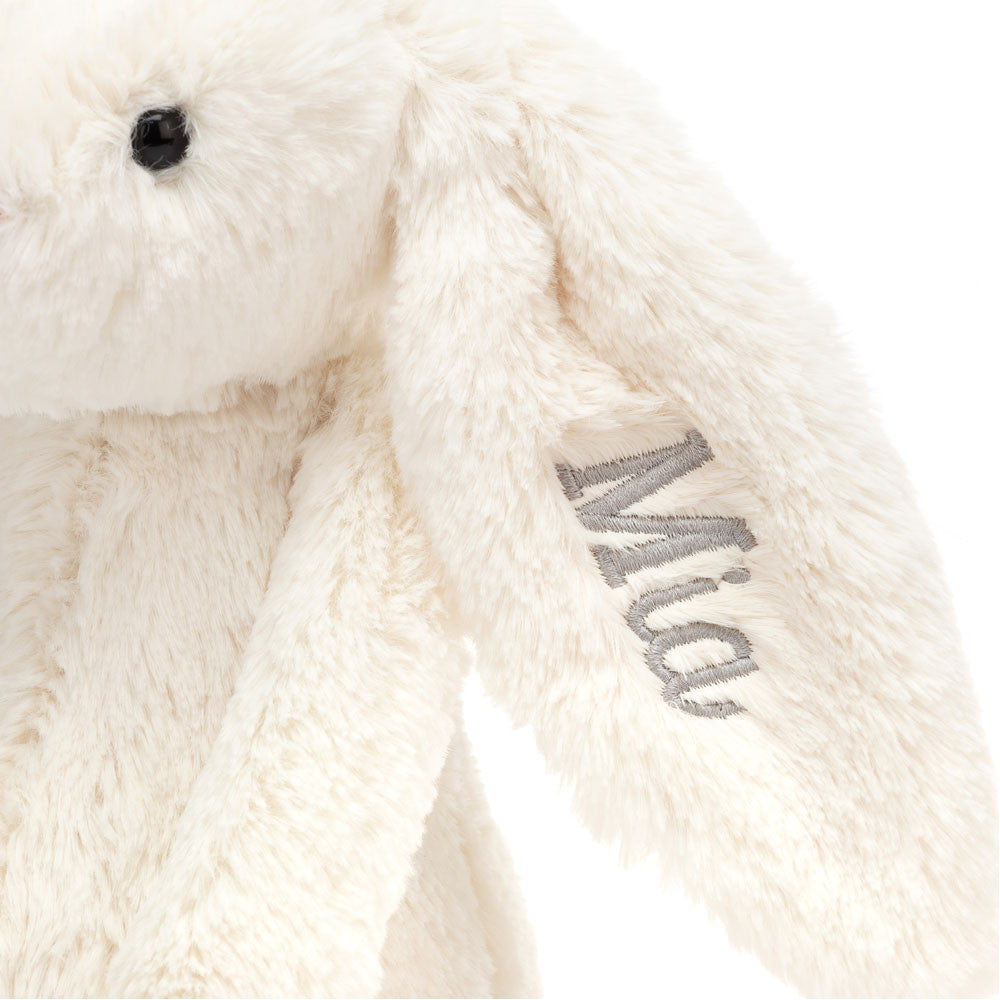 Personalised Bashful Cream Bunny Medium