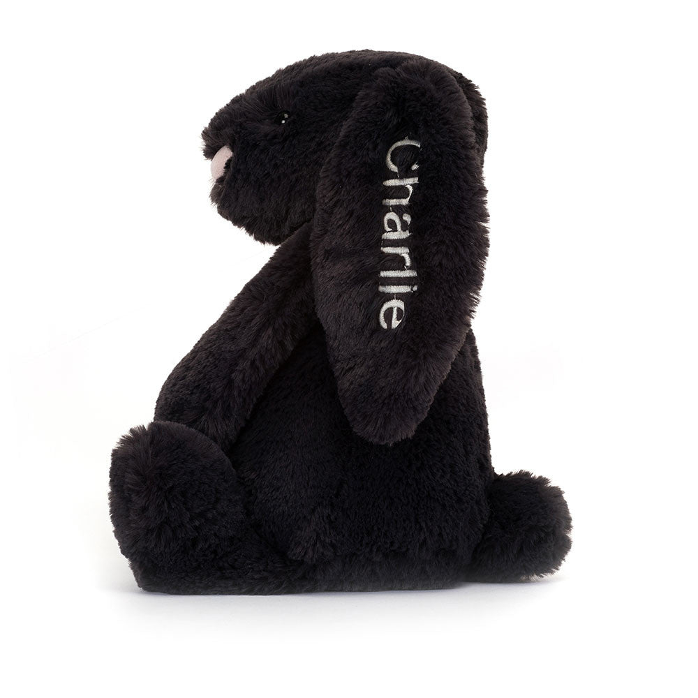 Personalised Bashful Inky Bunny Medium