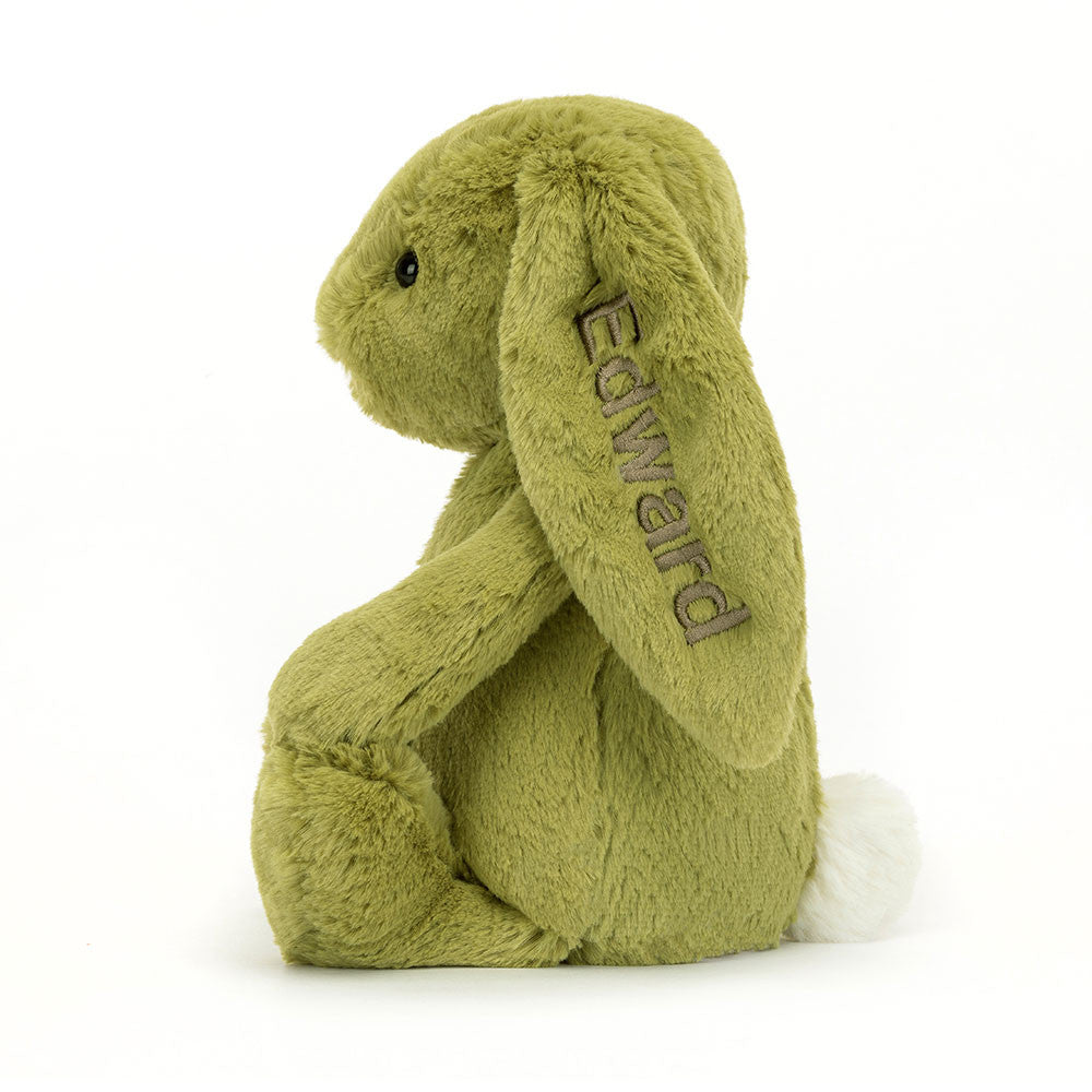 Personalised Bashful Moss Bunny Medium