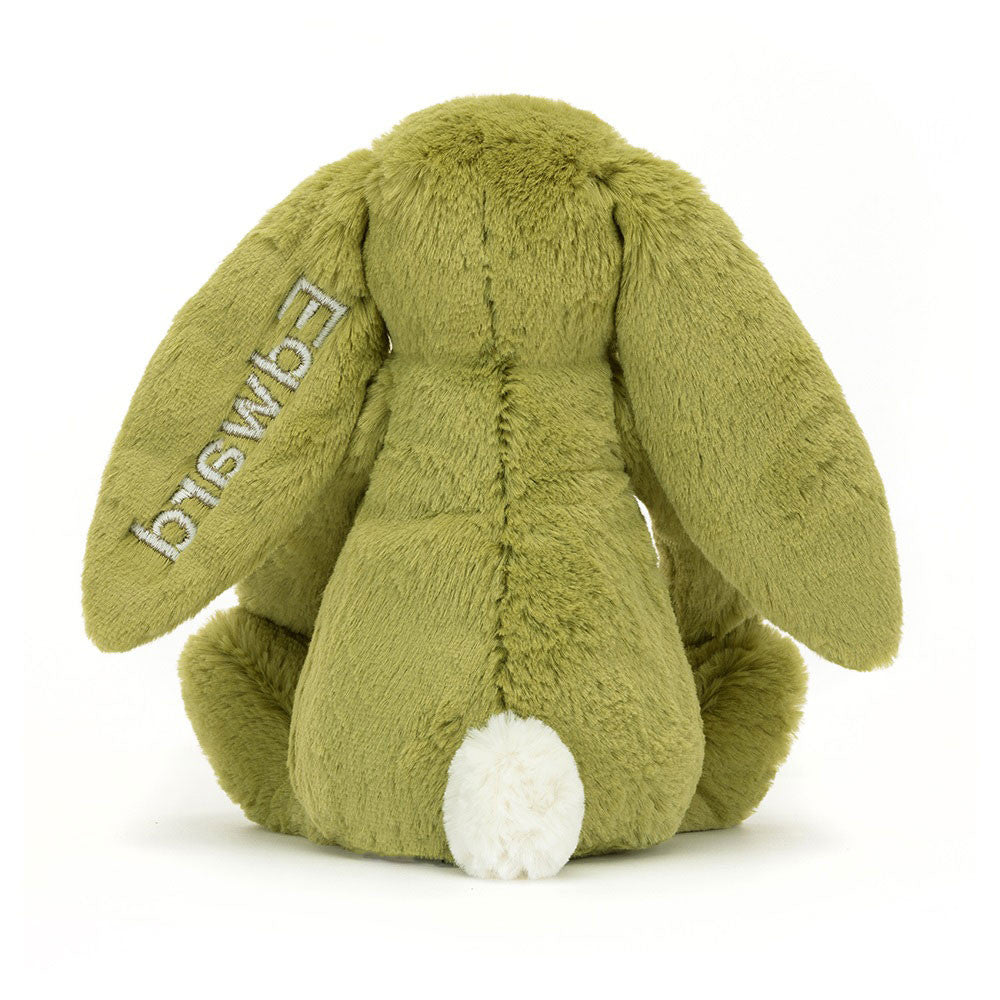 Personalised Bashful Moss Bunny Medium