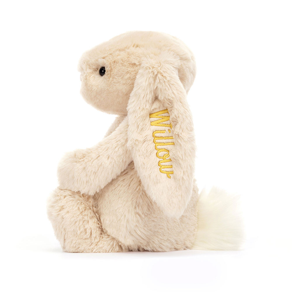 Personalised Bashful Luxe Bunny Willow Medium