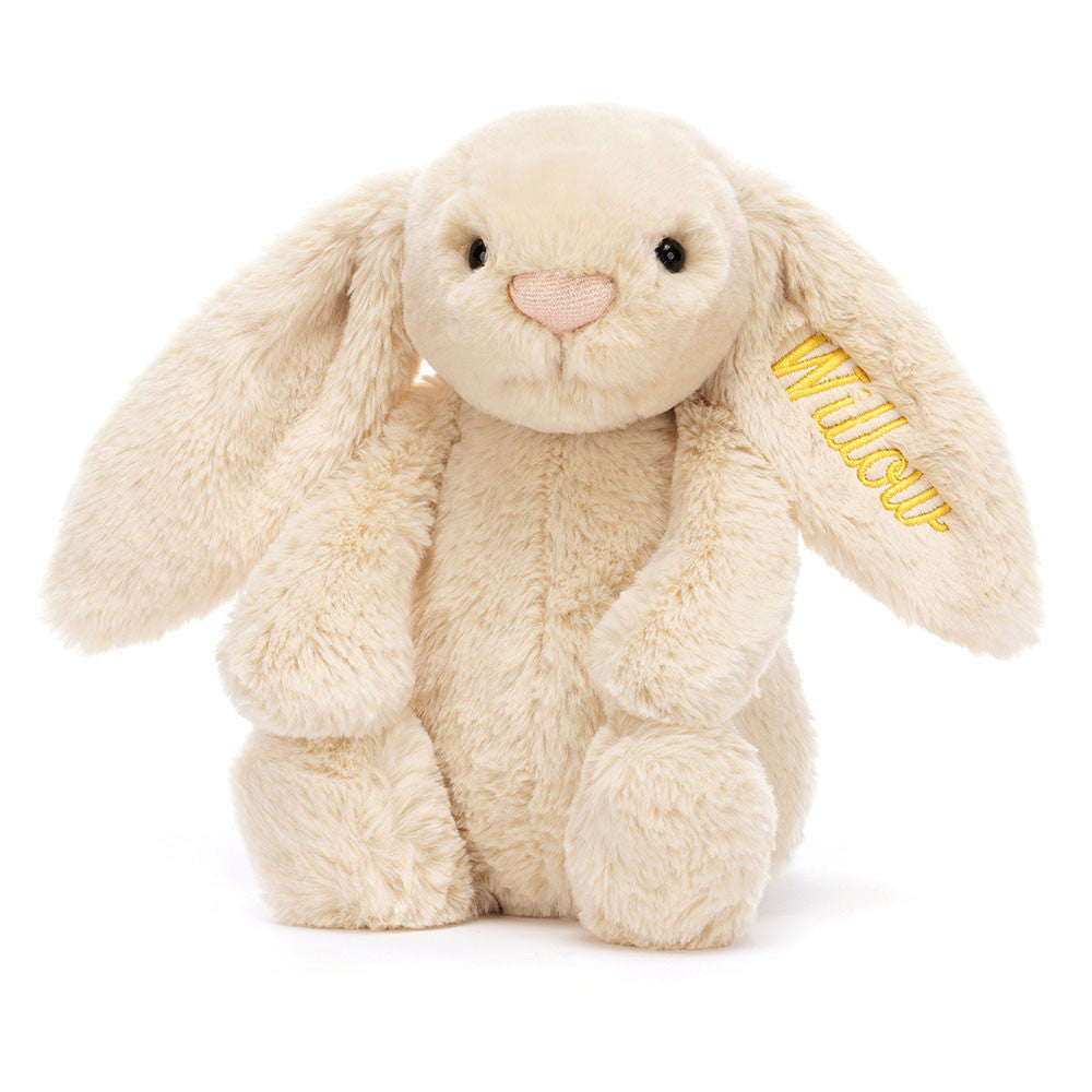Personalised Bashful Luxe Bunny Willow Medium