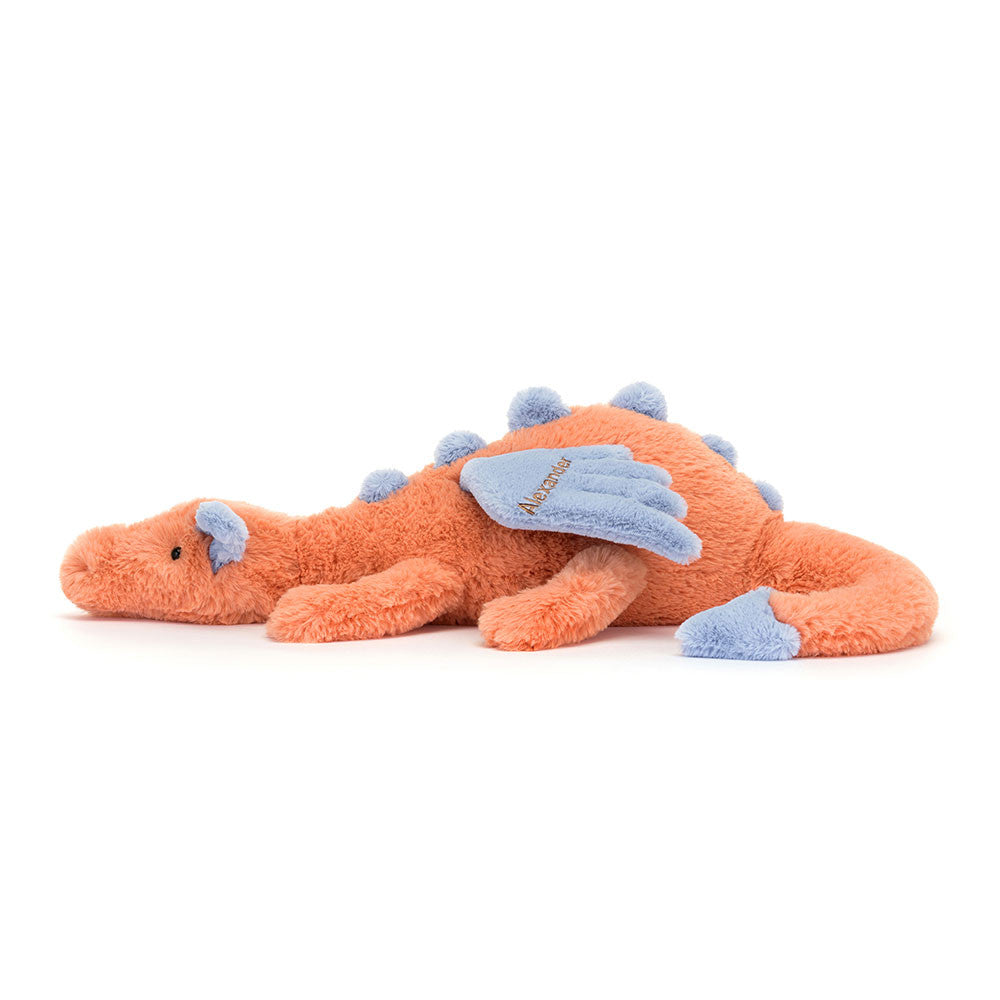 Personalised Persimmon Dragon Huge