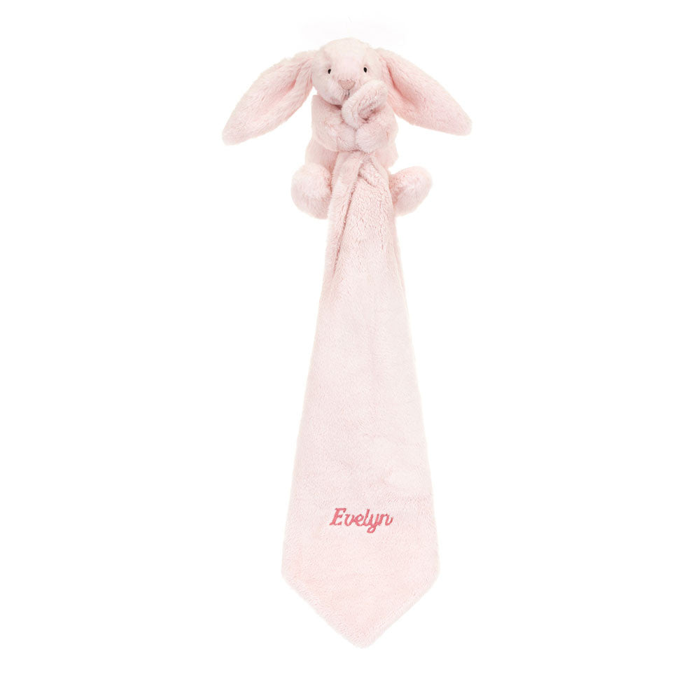 Personalised Bashful Pink Bunny Soother