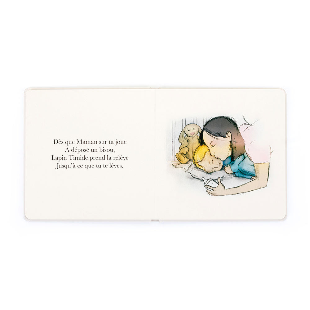 Lapin Timide Veille Sur Tes Nuits and Bashful Cottontail Bunny Medium