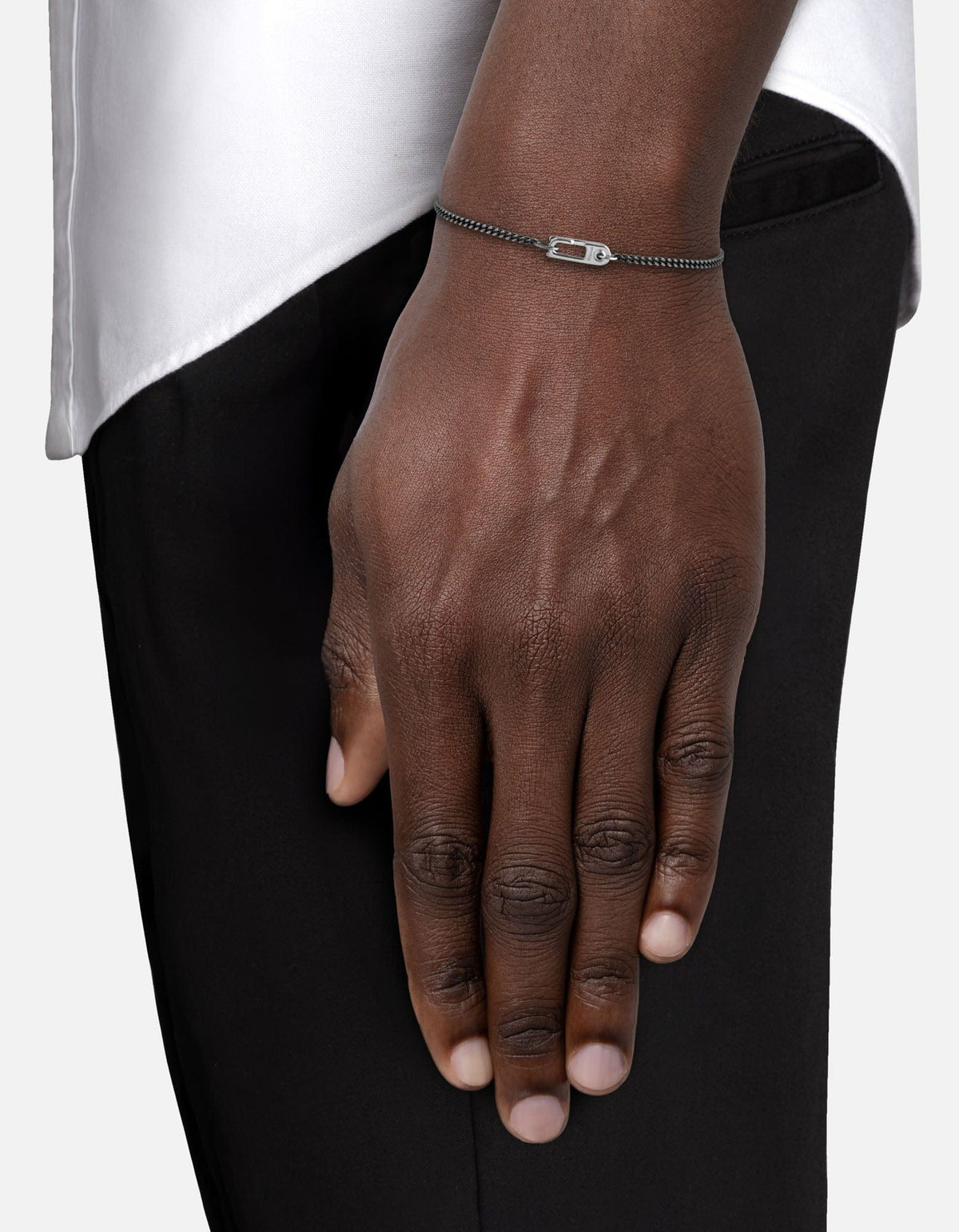 2mm Mini Annex Chain Bracelet, Sterling Silver