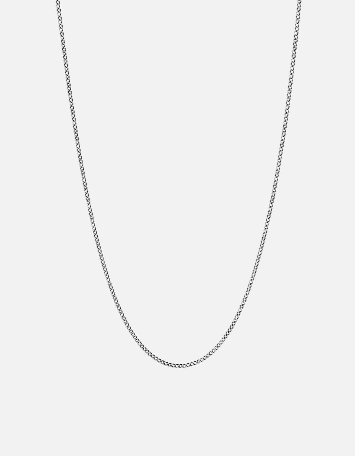1.3mm Cuban Curb Chain Necklace, Sterling Silver