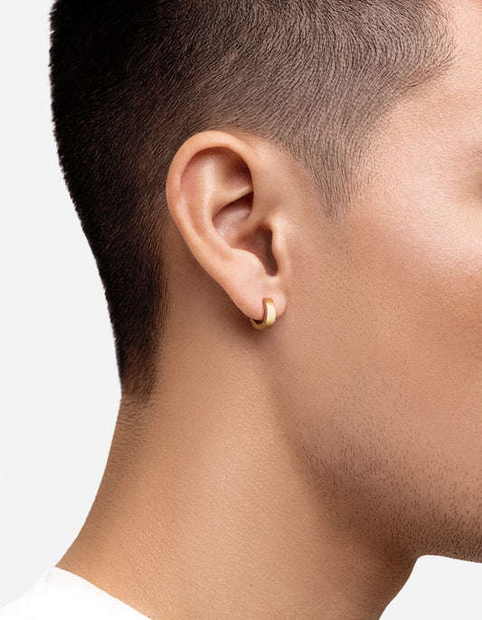 4mm Huggie Earring, Gold Vermeil