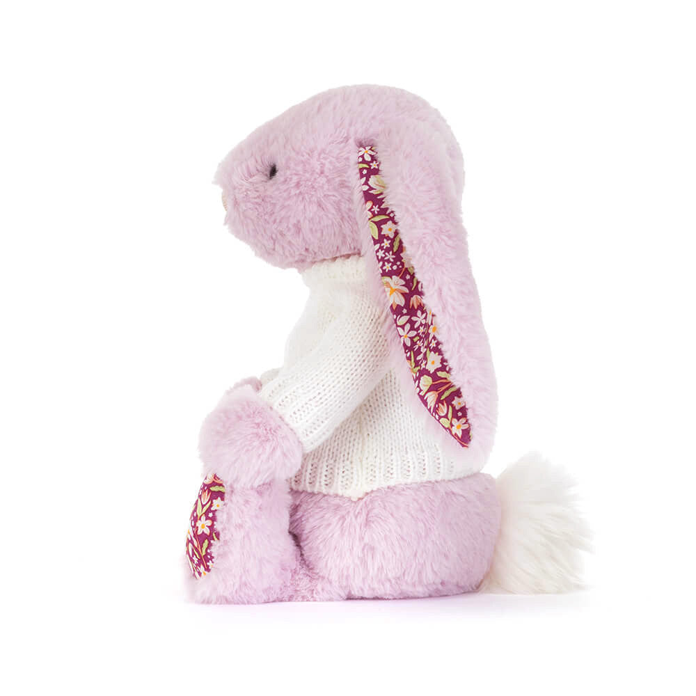 Thistlepop Blossom Luxe Bunny with Personalised Cream Jumper