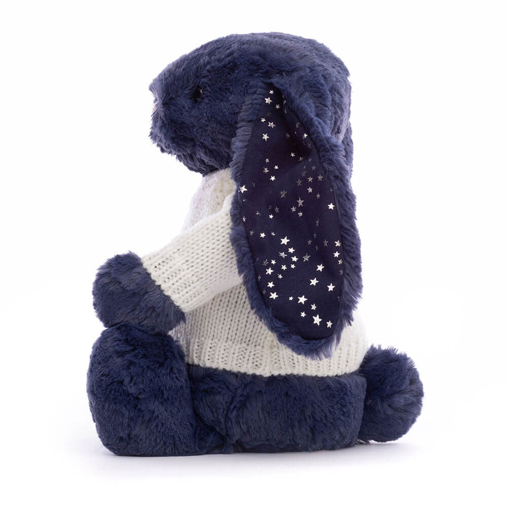 Bashful Stardust Bunny with Personalised Cream Jumper