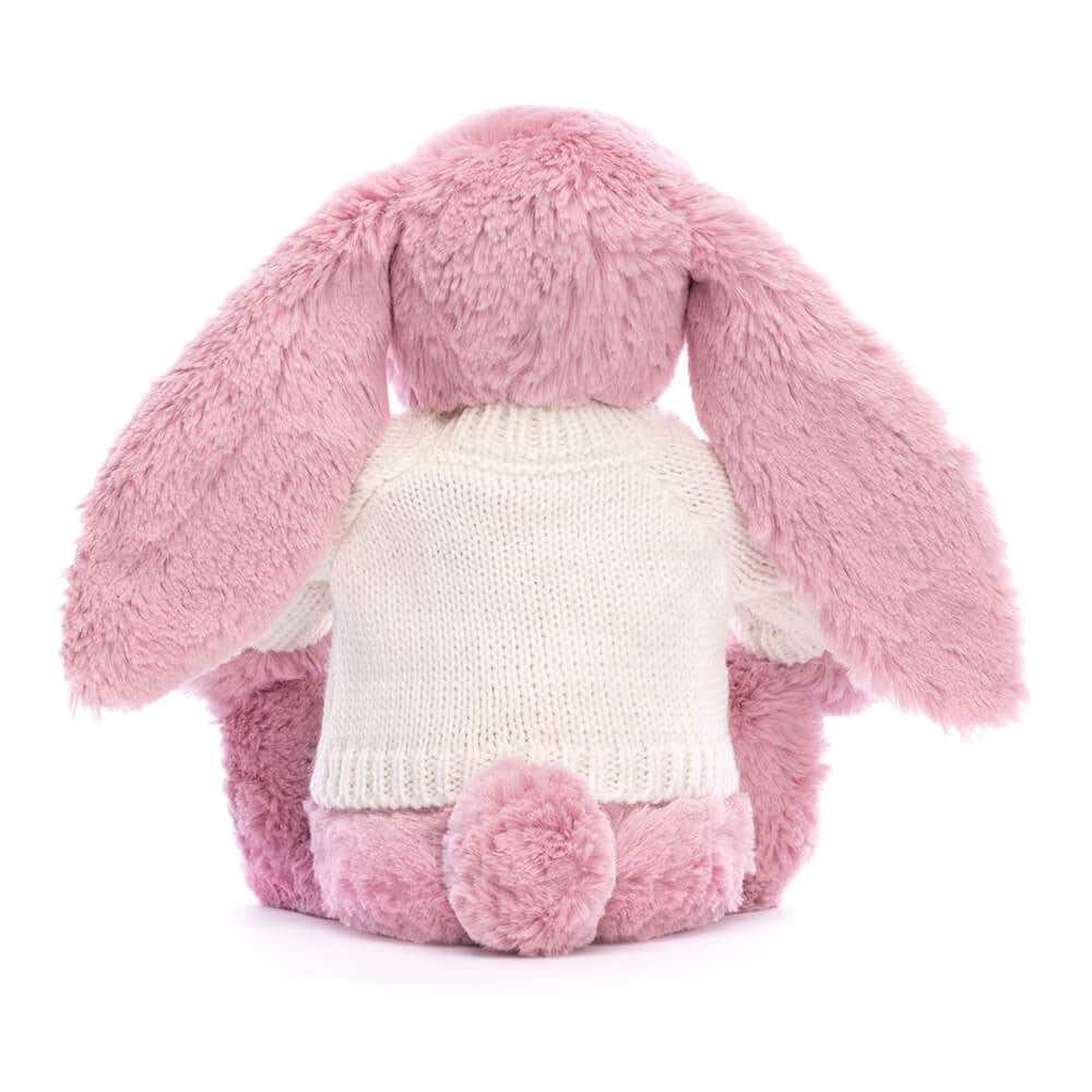 Blossom Tulip Bunny with Personalised Cream Jumper