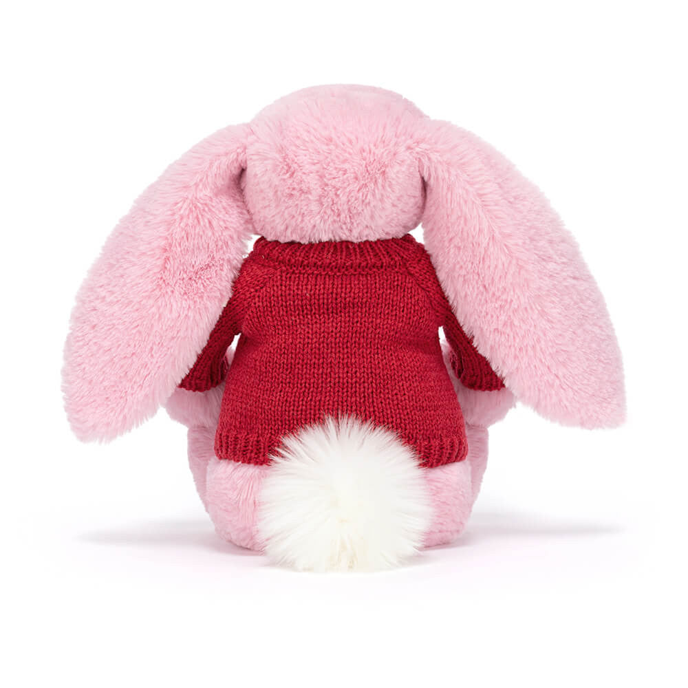 Blushkin Blossom Luxe Bunny with Personalised Red Jumper