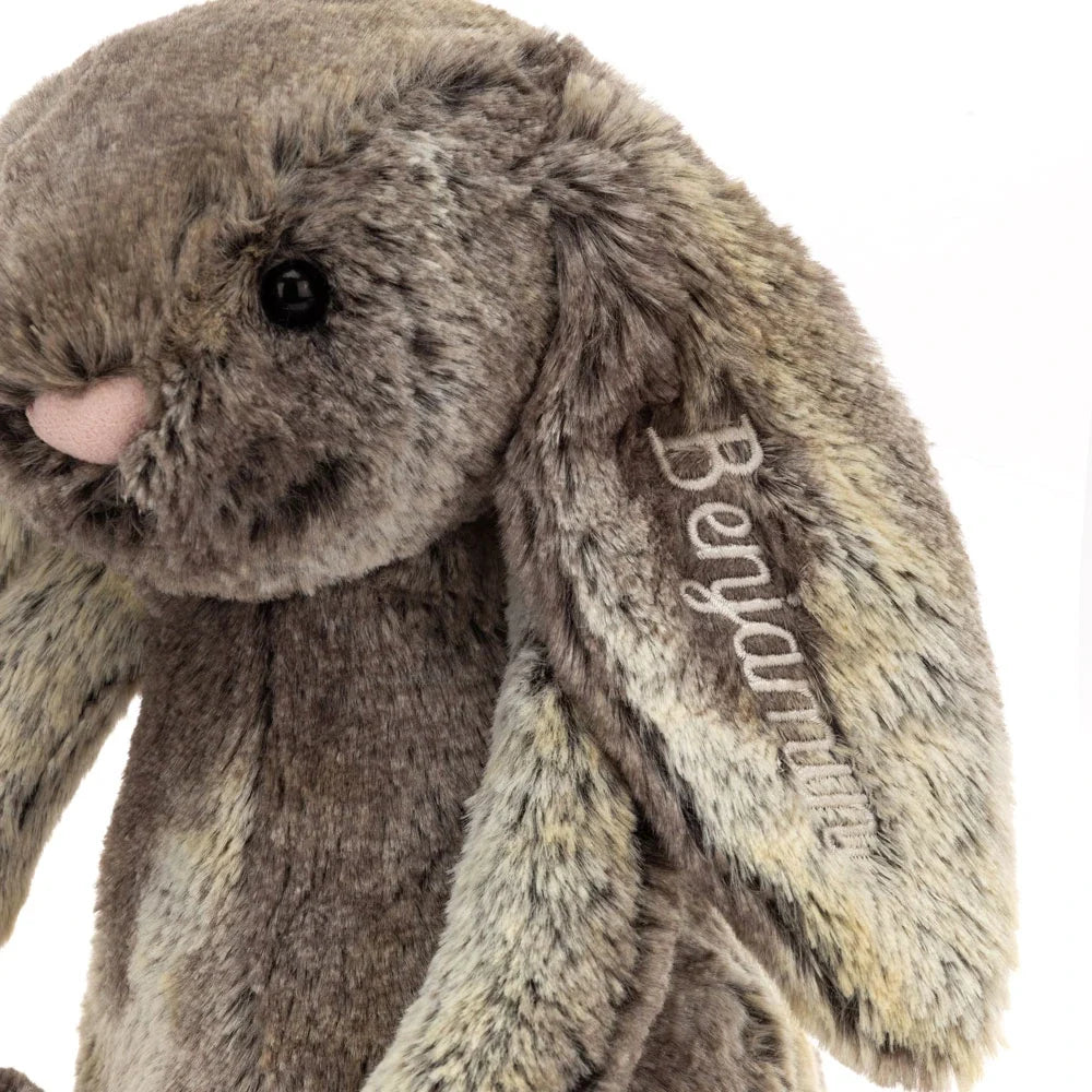 Personalised Bashful Cottontail Bunny Medium