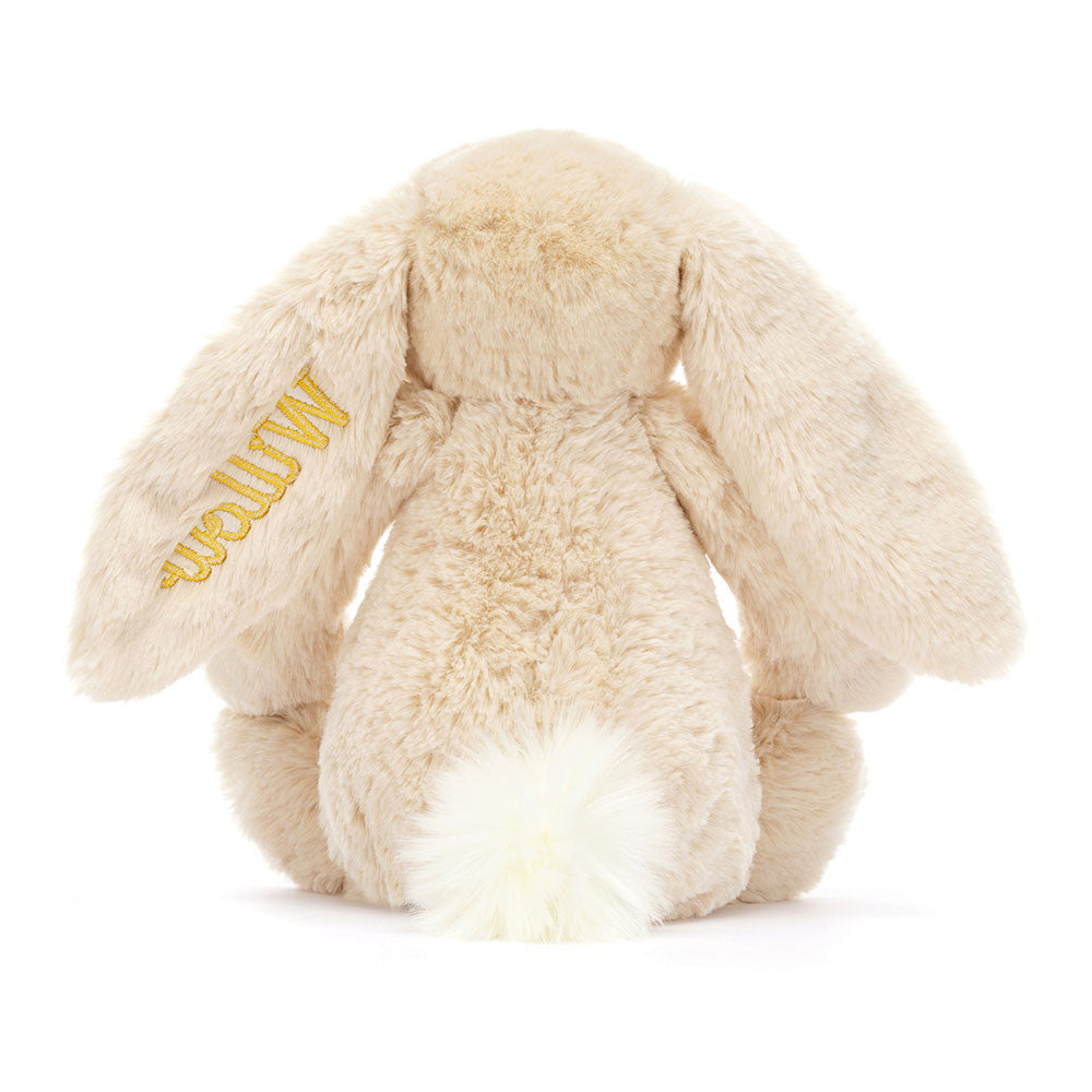 Personalised Bashful Luxe Bunny Willow Medium