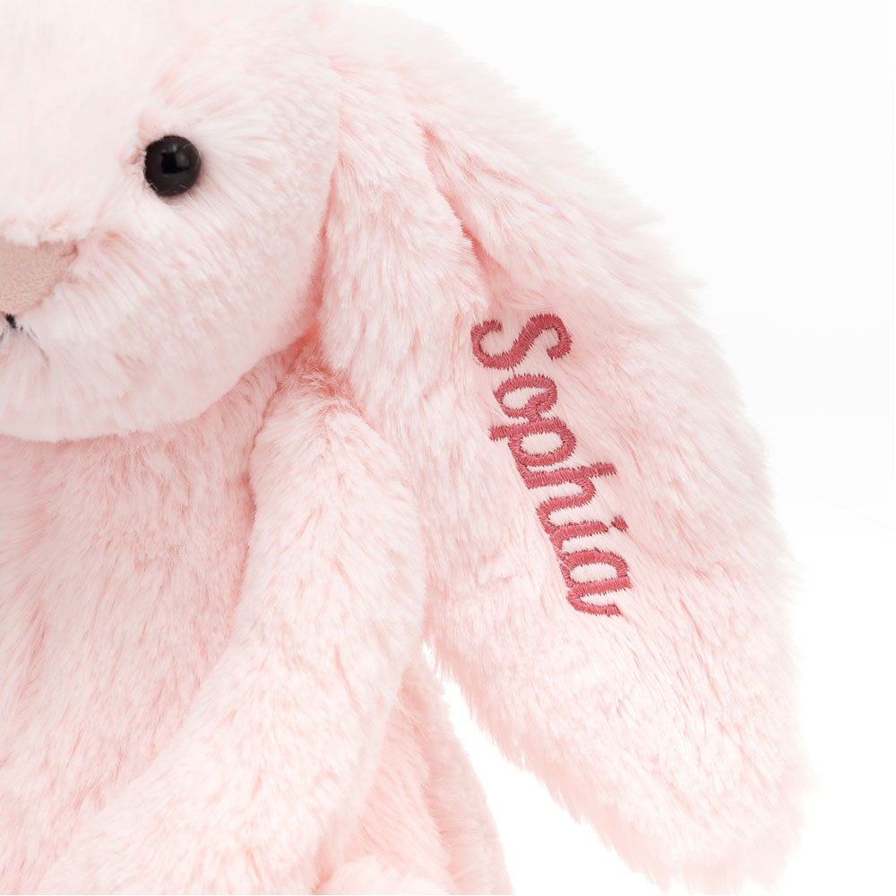 Personalised Bashful Pink Bunny Medium