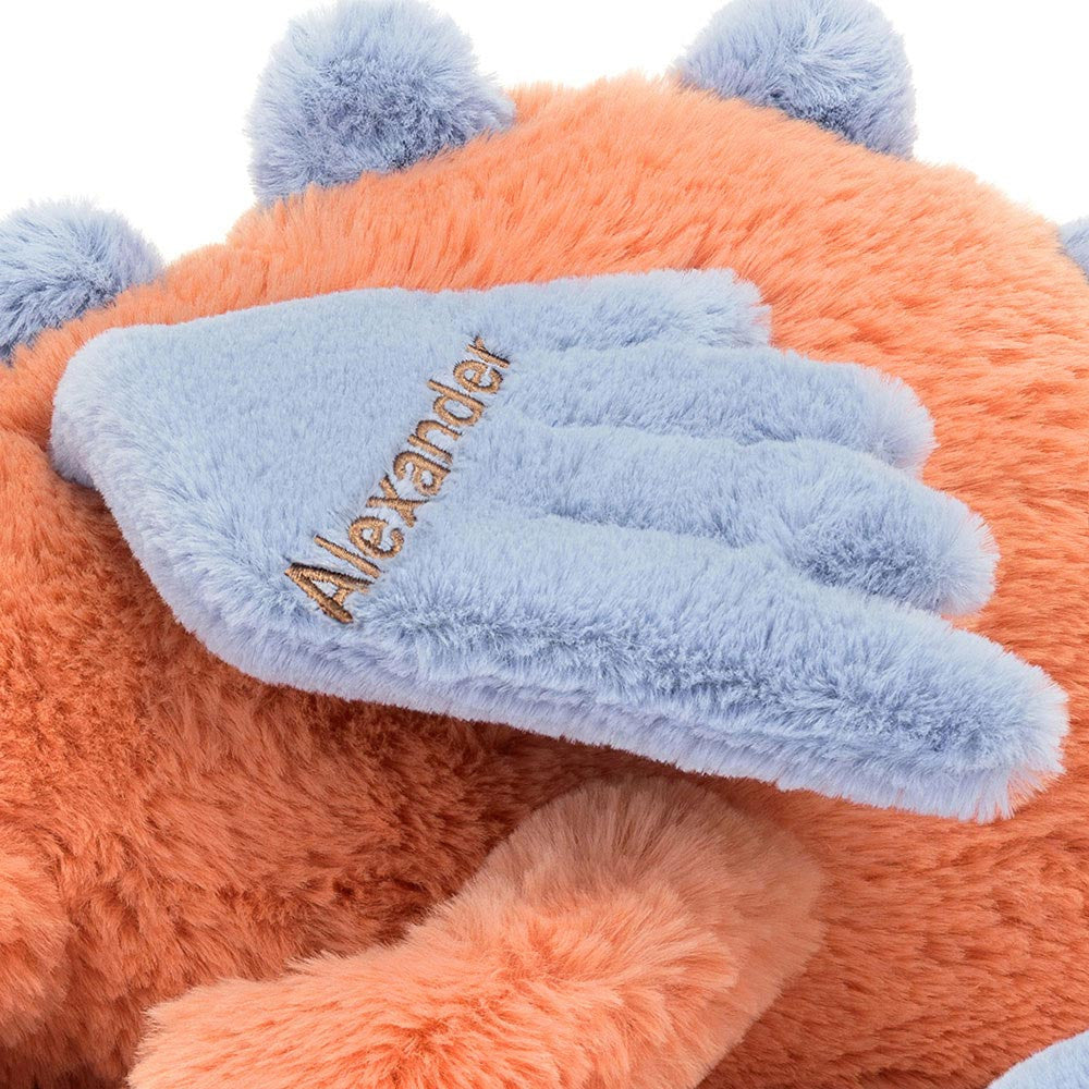 Personalised Persimmon Dragon Huge