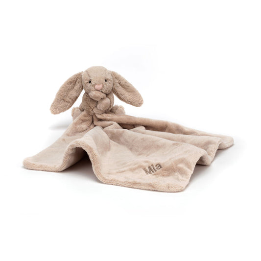 Personalise Bashful Beige Bunny Soother