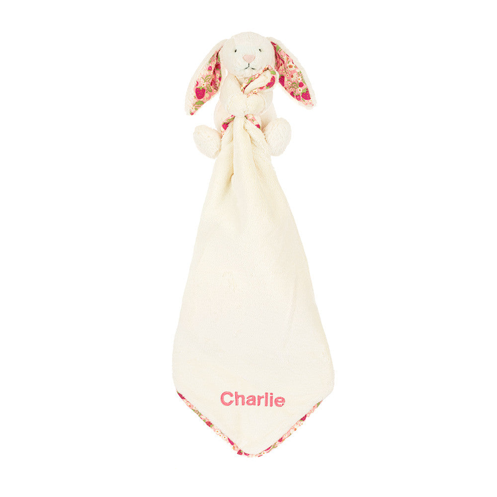 Personalised Blossom Cream Bunny 'Berry' Soother