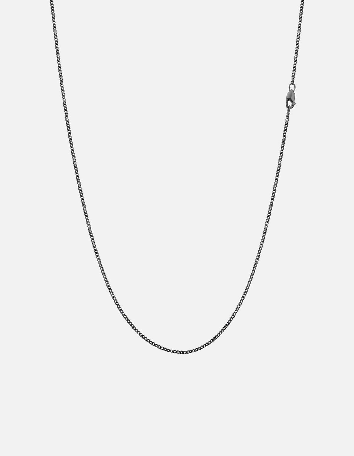 1.3mm Cuban Curb Chain Necklace, Sterling Silver