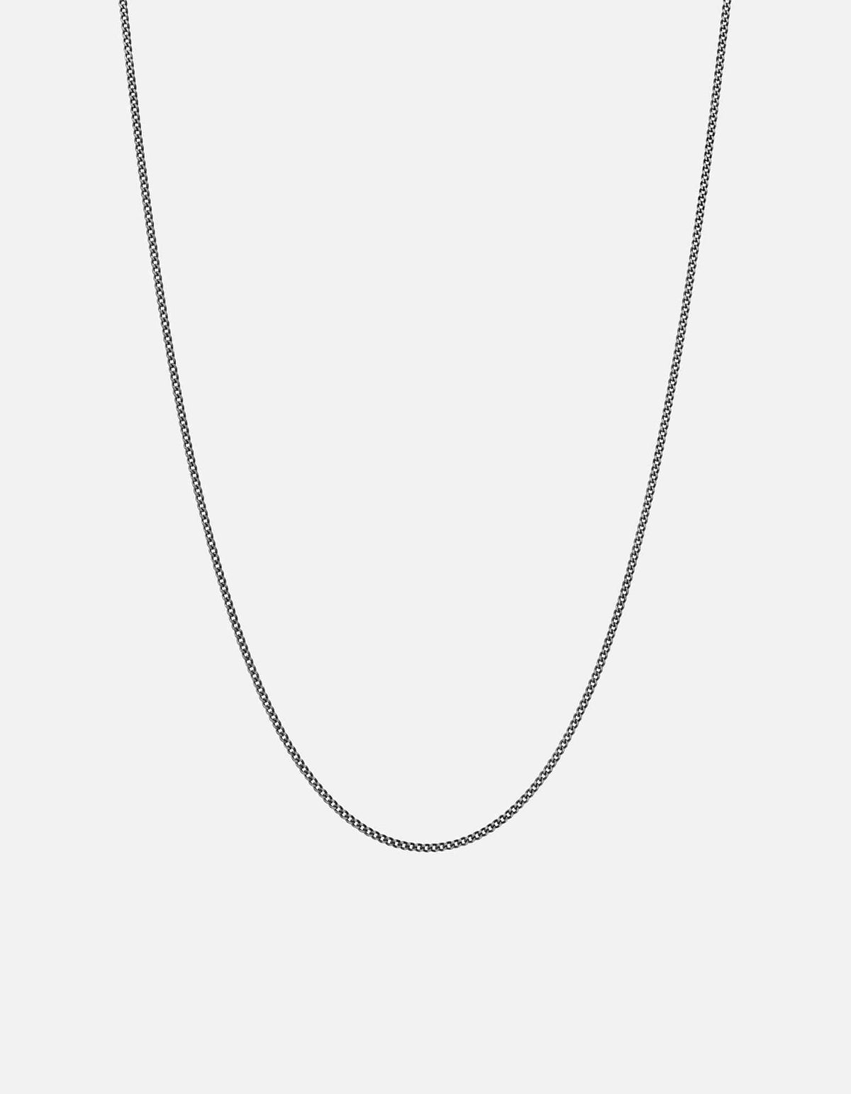 1.3mm Cuban Curb Chain Necklace, Sterling Silver
